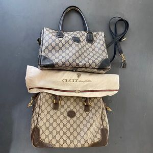 2 vintage Authentic Gucci Speedy Doctor Boston Bag